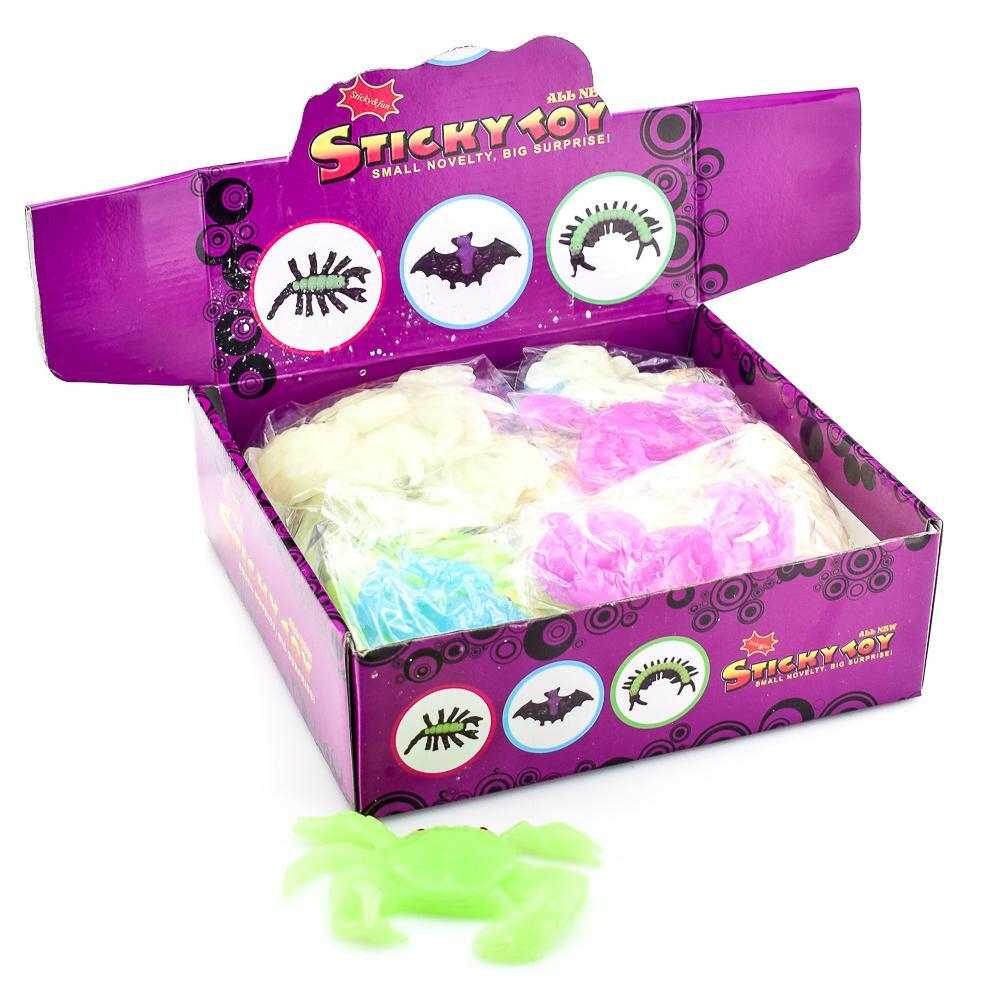 Лизун "Краб" пакет светится 13см