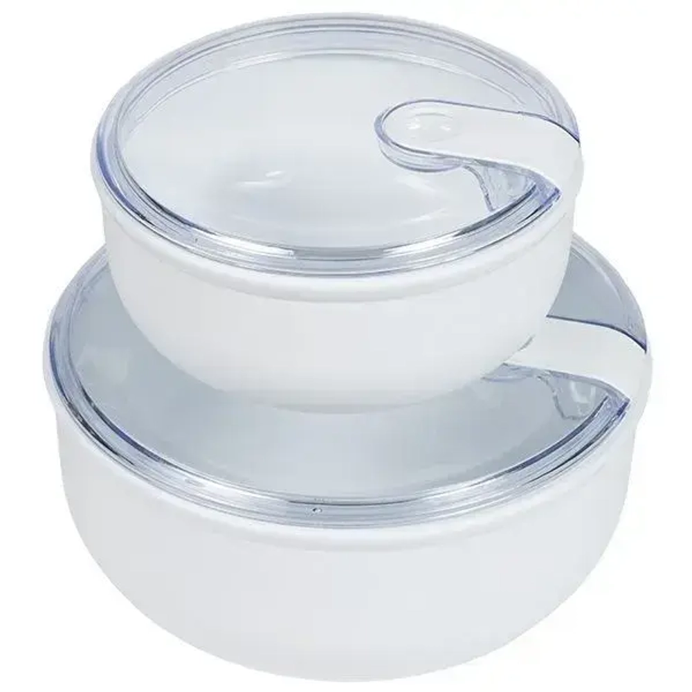 Набор ёмкостей Милан 0,75л, 1,8л, Белый