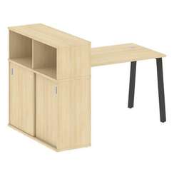 Метал Систем Стол письменный с шкафом-купе на А-образном м/к БА.РС-СШК-3.2 Т