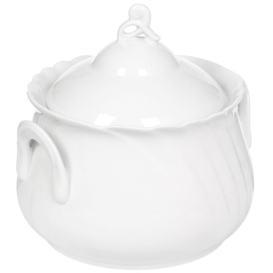 Супник керам, 2.2 л, кругл, Голубка Белая, 6С0165Ф34