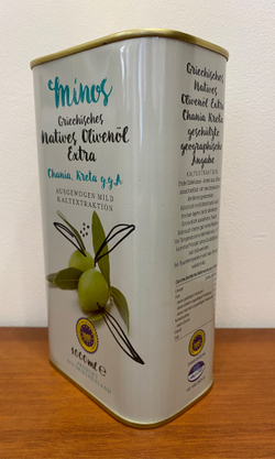 Оливковое масло УРОЖАЯ 2025 MINOS CHANIA Extra Virgin 1 л Греция (Крит)