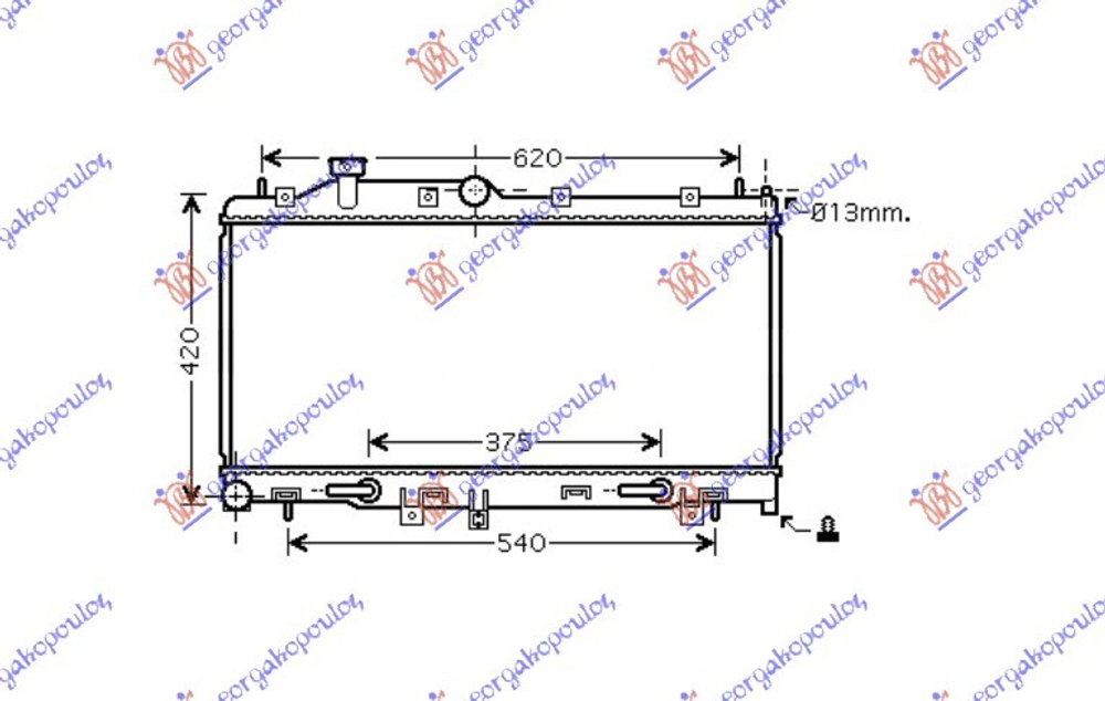 GBG - 074806340-GBG - Radiator, engine cooling