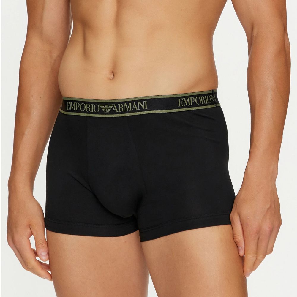 Набор мужских трусов хипсов 3в1 черные Emporio Armani 111357_4F717 21320