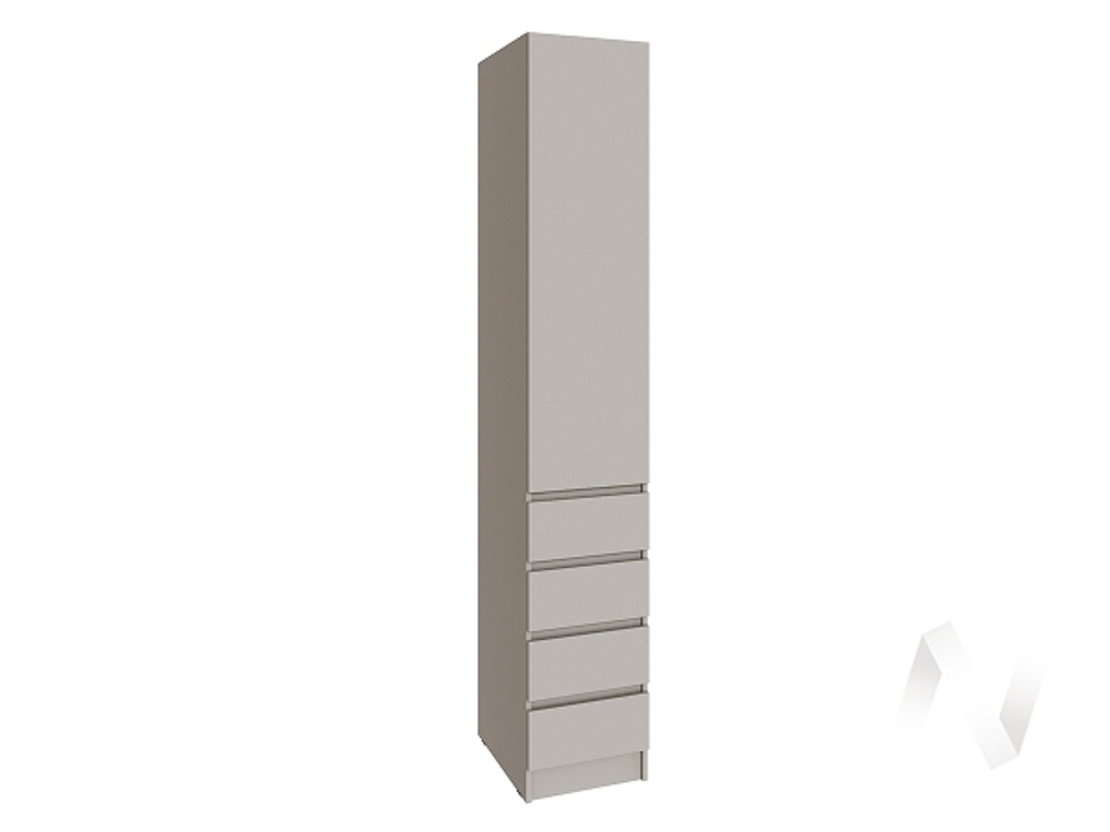 Шкаф Мадрид 0;4 с 4 ящ. без ручек (кашемир)