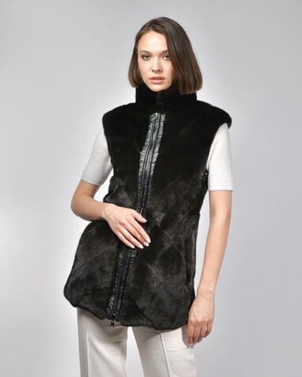 Жилет-трансформер из меха норки
