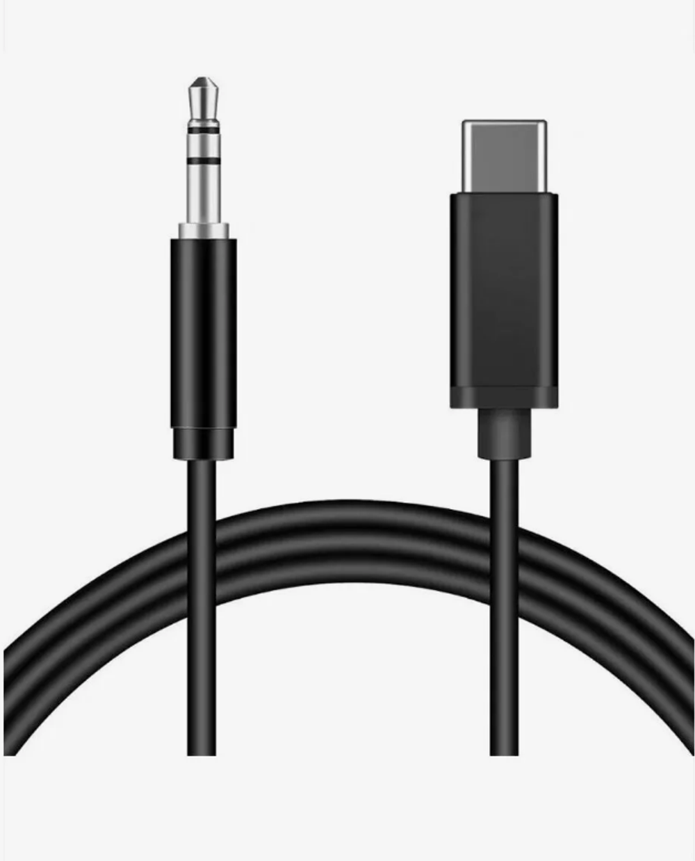 Аудио Адаптер JH007 Type-C - 3.5mm AUX (черный)