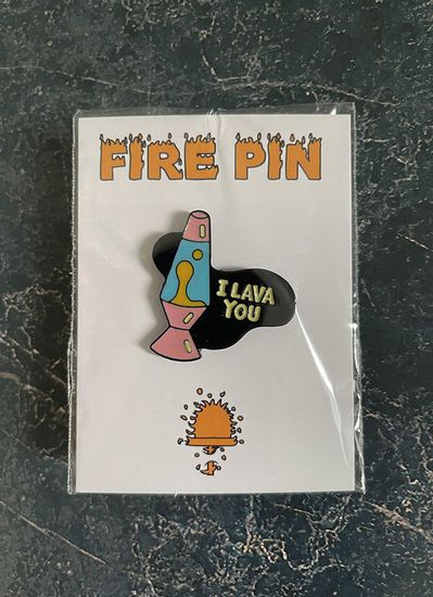 Значок металлический на одежду/Пин. I Lava You