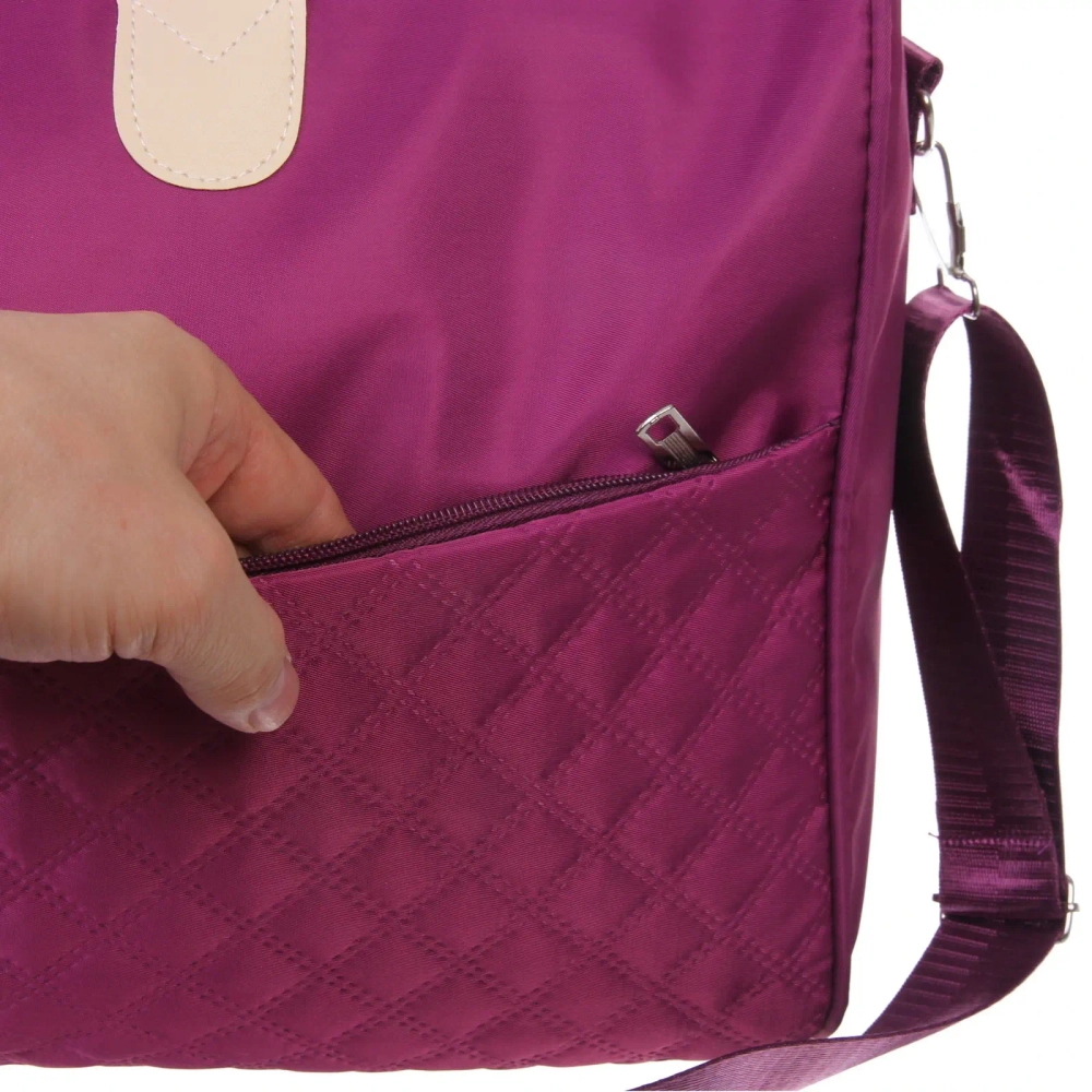 Сумка дорожно-спортивная «KANADA SPORT», цвет сиреневый, 2 кармана, 5кг, 47*24*30см