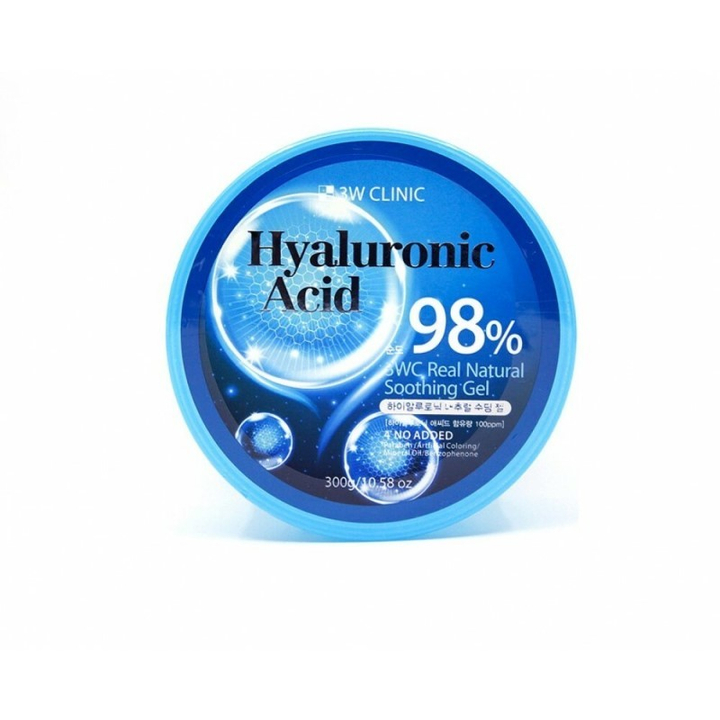 Гель для лица и тела 3W Clinic Hyaluronic Acid 98% Natural Soothing Gel с Гиалуроновой кислотой 300 г