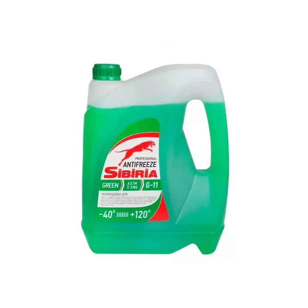 Жидкость охлаждающая зеленого цвета SIBIRIA "ANTIFREEZE" - 40*С 3 кг
