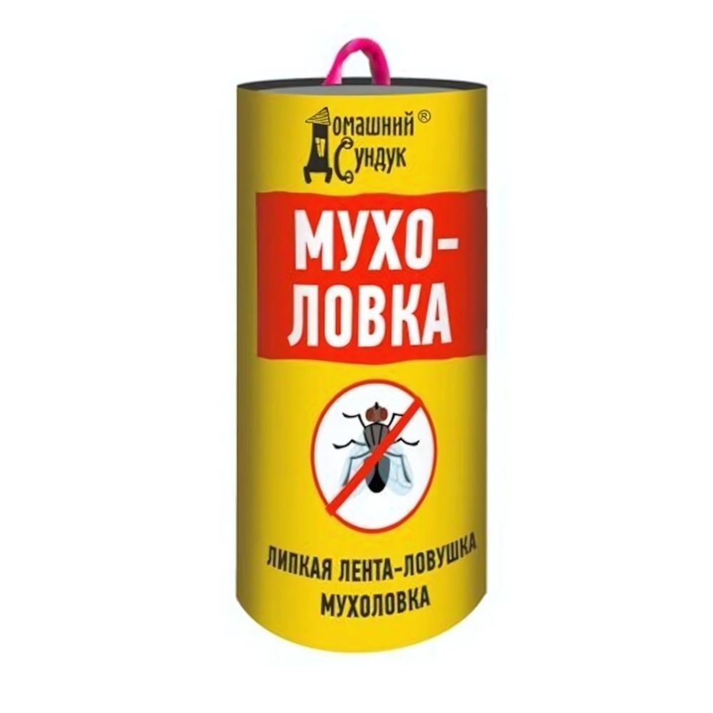 Лента-ловушка липкая &quot;Домашний Сундук&quot; МУХОЛОВКА 1 шт ДС-459