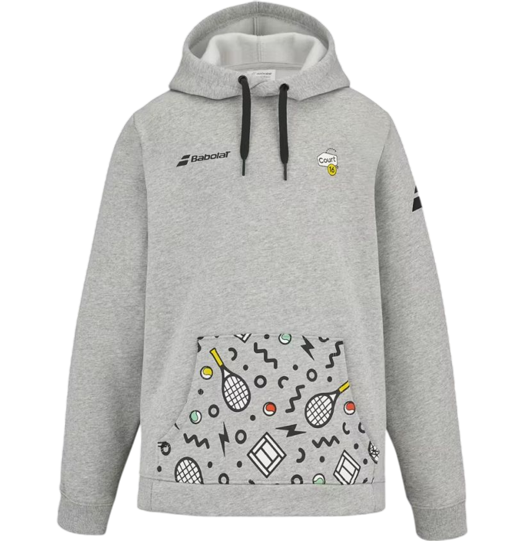 Кофта для мальчика теннисная Babolat Exercise Sweat Junior C16 - flecked gray