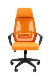 Офисное кресло Chairman CH636 черный пластик, оранжевый