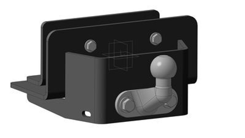 Фаркоп WESO 3065-F на Toyota - Hilux (2008 -), на авто с отбойным брусом