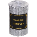 Свеча «Блестящий шик» 5*7,5 см, Серебро