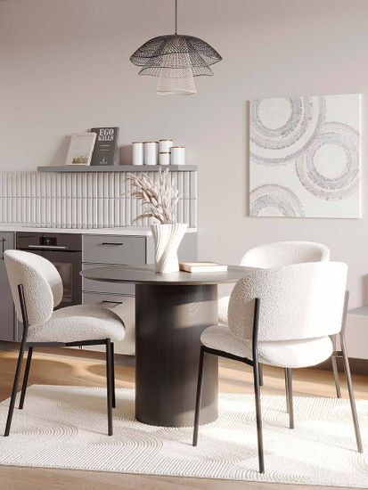 Светильник подвесной vinger, D48х30 см, черный/серый/белый