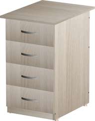 Тумба приставная 4 ящика Стандарт Про ясень шимо светлый