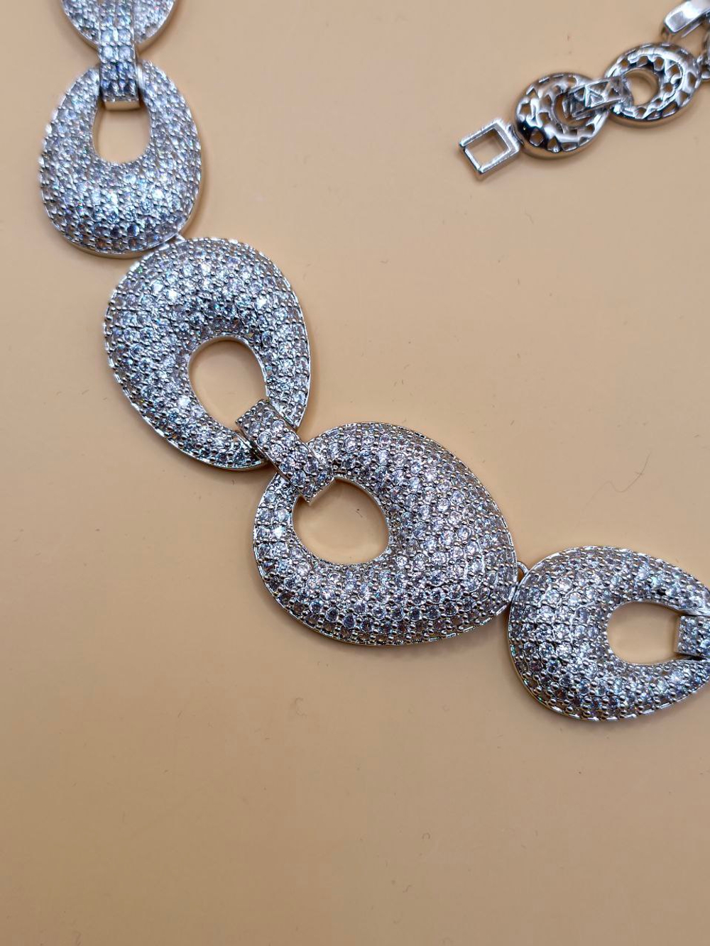 Набор украшений из кубического циркония."Блеск"