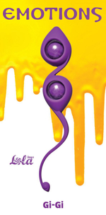 Вагинальные шарики Lola Games Emotions Gi-Gi, силикон, фиолетовые