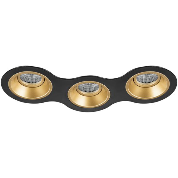 Комплект из светильников и рамки Lightstar Domino Round (214697+214603+214603+214603) D697030303