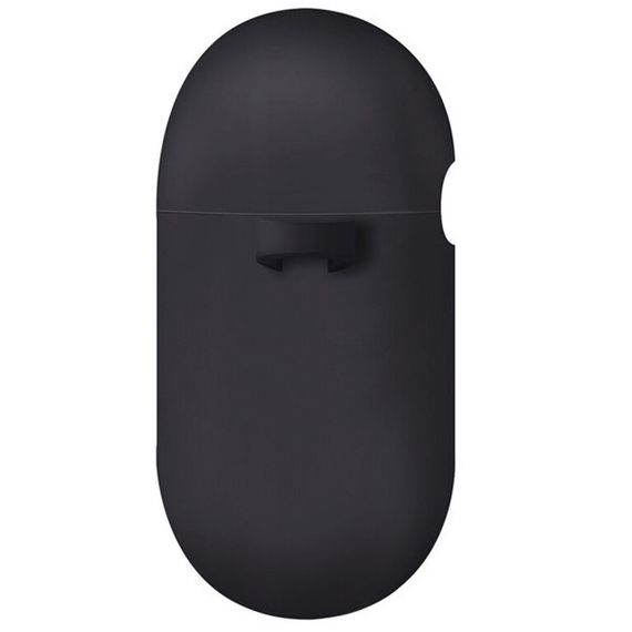 Чехол с карабином Uniq NEXO Liquid silicone + Sports ear hooks (AIRPODS(2021)-NEXOGRY) для AirPods 3, серый