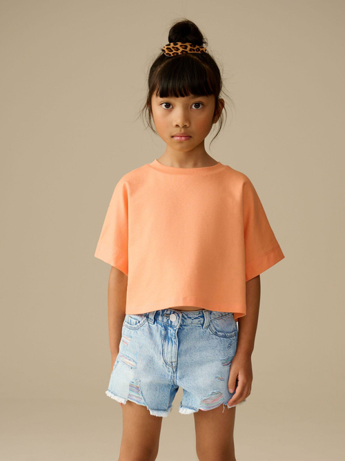 Шорты джинсовые для девочки Next AJ0-452, Голубой