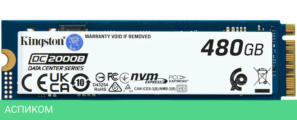 SSD диск Kingston M.2 2280 480GB (SEDC2000BM8/480G)
