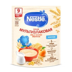 Каша Nestle молочная Мультизлаковая мед-абрикос 200г