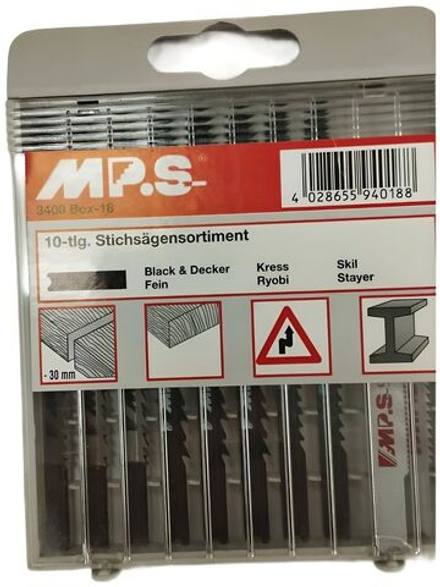 Набор пилок для электролобзика по дереву и металлу MP.S 3400-18