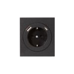 Розетка STRONG 1-ая с/з с/у з/ш 16А с USB A+C быстрой зарядки 5В/3А антрацит KRANZ
