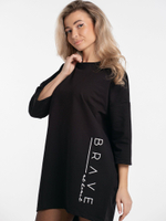 Платье из футера оверсайз