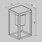 Светильник на солнечной батарее Outdoor OSL457WL-L2GF3K