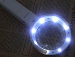 Лупа-трансформер 5 и 11-кратное увеличение с подсветкой и USB
