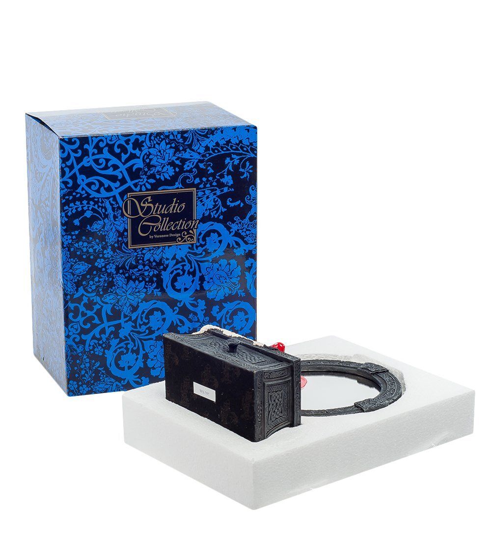 WS-797 Статуэтка-зеркало «Женщина в красном»