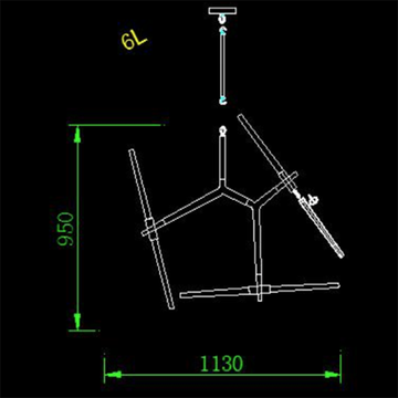 Люстра Roll & Hill Agnes  Black by Lindsey Adelman - 6 lights
