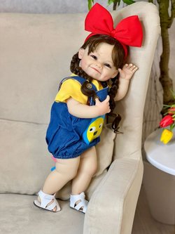 Кукла Реборн виниловая 55см в пакете (FA-180A)