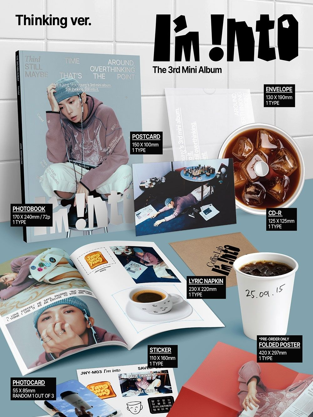 Альбом Jang Wooyoung - I'M INTO 3rd Mini Album 2 Version SET