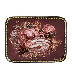 ШК-19/54-A Шкатулка в технике декупаж «Цветы» (8х6х3,5)