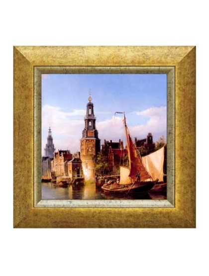 Картина на стену для интерьера на холсте в раме 27*27 см.