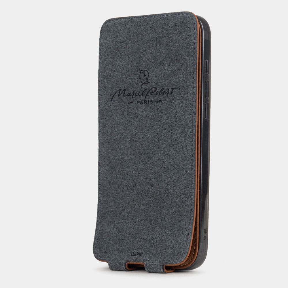 Кожаный чехол для iPhone 16 Pro, теленок цвета карамель