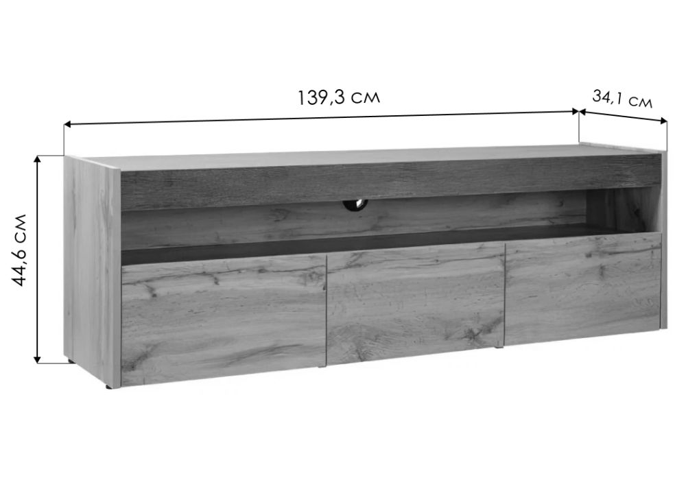 ТВ-тумба Ире дуб вотан / интра