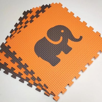 Мягкий пол "Животные Африки" 500x500x10 мм 45 шор