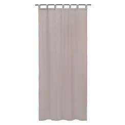 Штора из муслина бежево-серого цвета из коллекции essential, 150х290 см