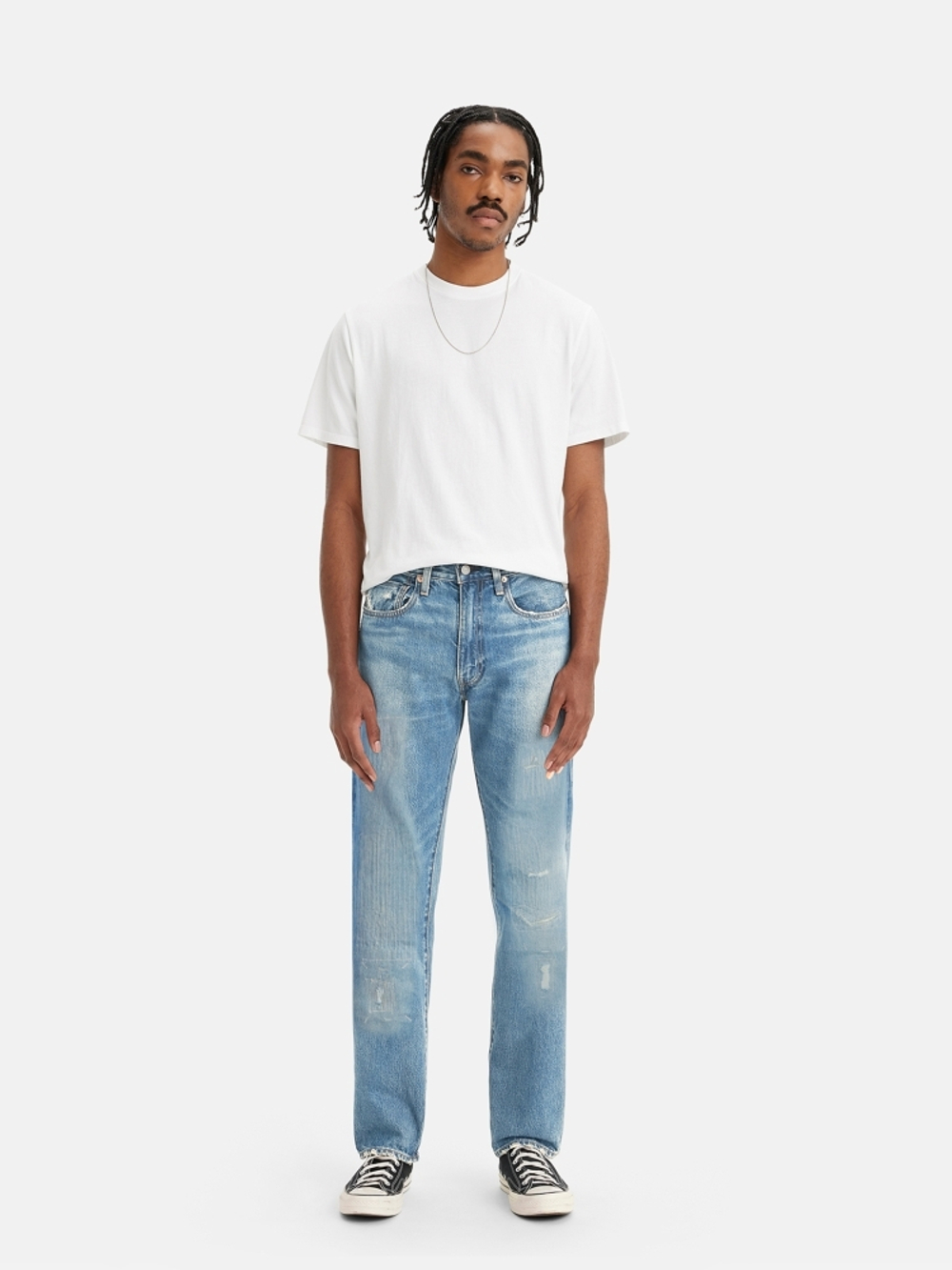 Мужские прямые джинсы Levi's 505 Regular Fit A5878-0005, Сделано в Японии