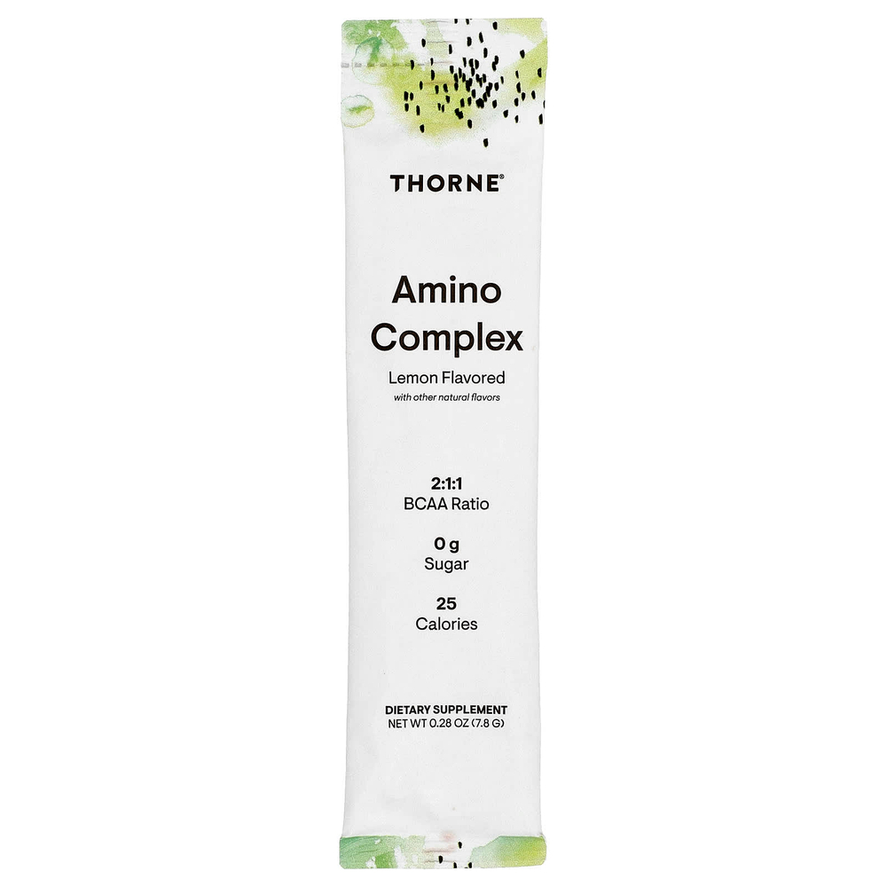 Thorne, аминокислотный комплекс, со вкусом лимона, 30 пакетиков по 7,8 г (0,28 унции)
