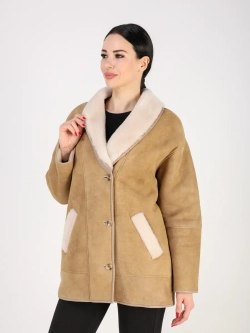 Дубленка зимняя натуральная оверсайз