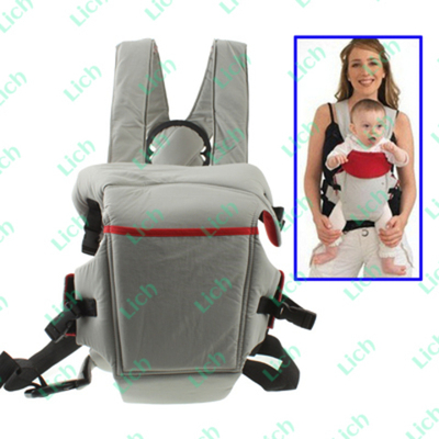 Рюкзак-кенгуру однотонный с контрастной вставкой