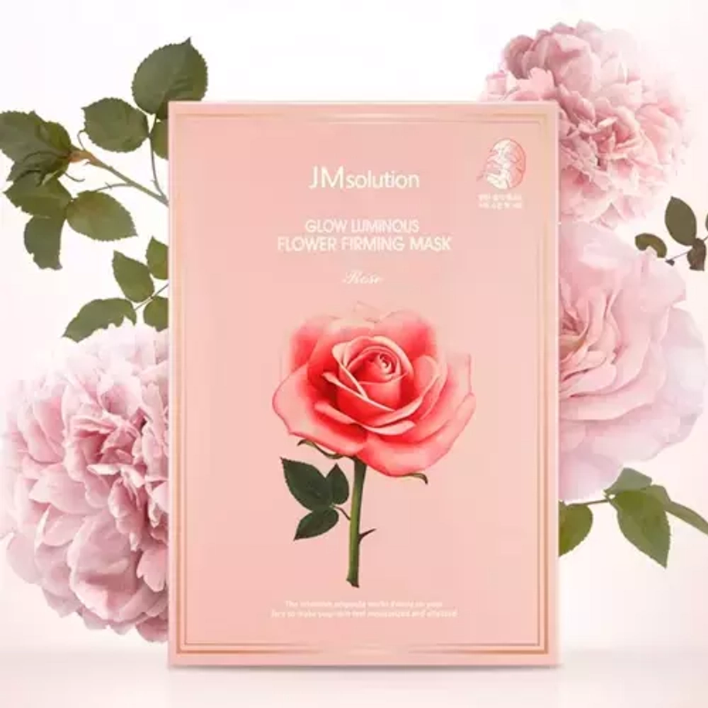 JMsolution Маска с экстрактом дамасской розы - Glow luminous flower firming mask, 30мл, шт