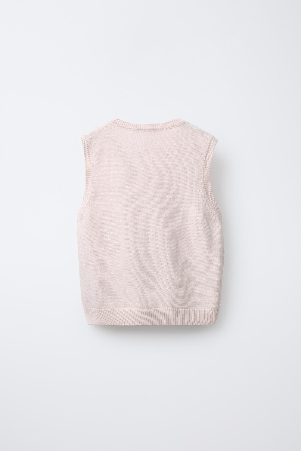 ZARA ЖИЛЕТ С ЦВЕТОЧНЫМ УЗОРОМ И СТРАЗАМИ, ЦВЕТ РОЗОВОГО ДЕРЕВА