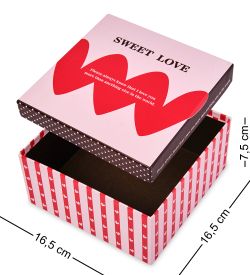 WG-15/2-A Коробка подарочная «Квадрат» цв.бордовый